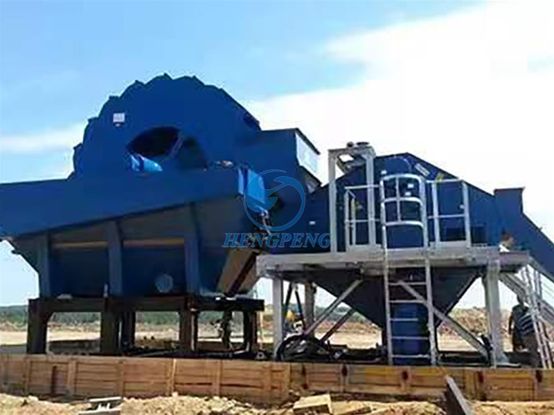 Large sand washing machine